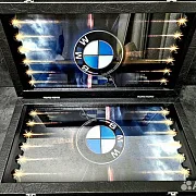 Подарочные нарды под стеклом «BMW M5 Ангельские глазки» — фотография 5