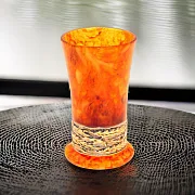 Стопка для водки из камня (янтарь) — фотография 1