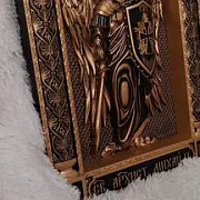 Икона резная Архангел Михаил — фотография 4