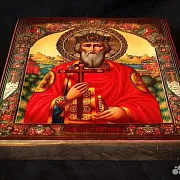 Икона деревянная "Святой князь Владимир" — фотография 4