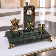 Часы «Погон» с гербом УИС и подставками — фотография 1