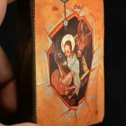 Иконка деревянная "Рождество Христово" — фотография 2