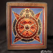 Икона авторская "Всевидящее око Божие" — фотография 1