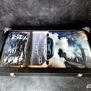Подарочные нарды под стеклом «BMW M5 Ангельские глазки» — фотография 3