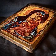 Икона Божией матери "Умиление" Новгородская — фотография 8