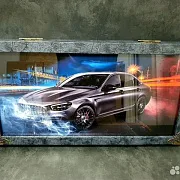 Нарды под стеклом «BMW против Mercedes» — фотография 4