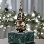 Композиция «Московский Кремль» на змеевике — фотография 1